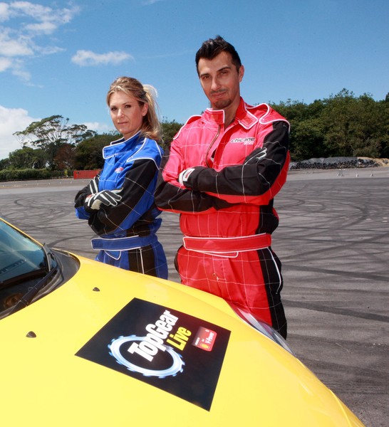 Brooke and Lana facing off at the Track